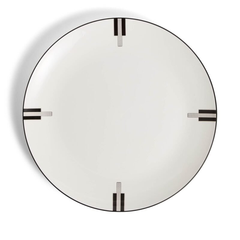 Vera Wang Luxe Graphite Dinner Plate