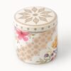 Casa Aseana Porcelain Candle with its lid on, fine porcelain with gold detailing