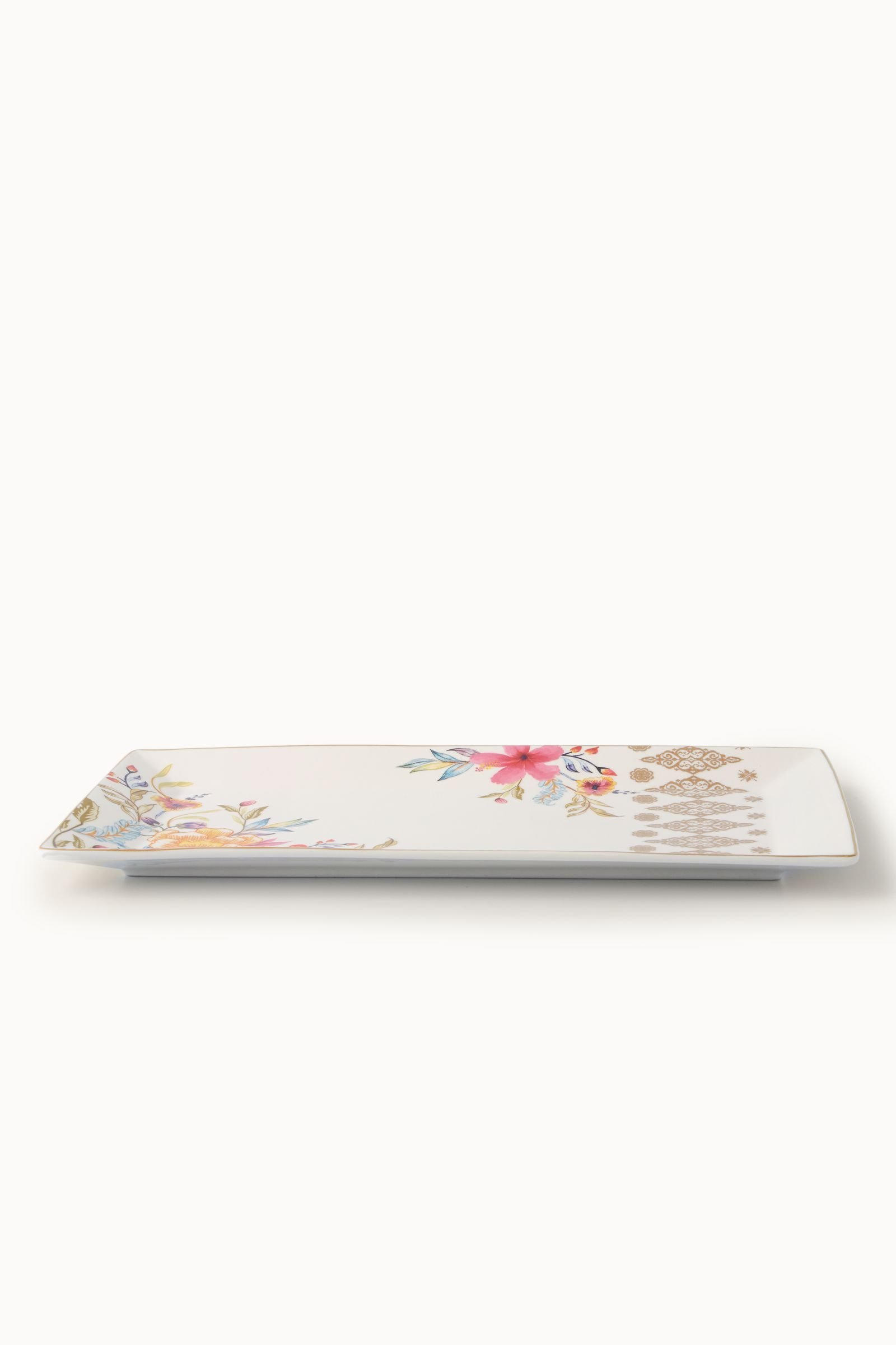 Side profile of the Casa Aseana Serving Plate, Bunga Raya