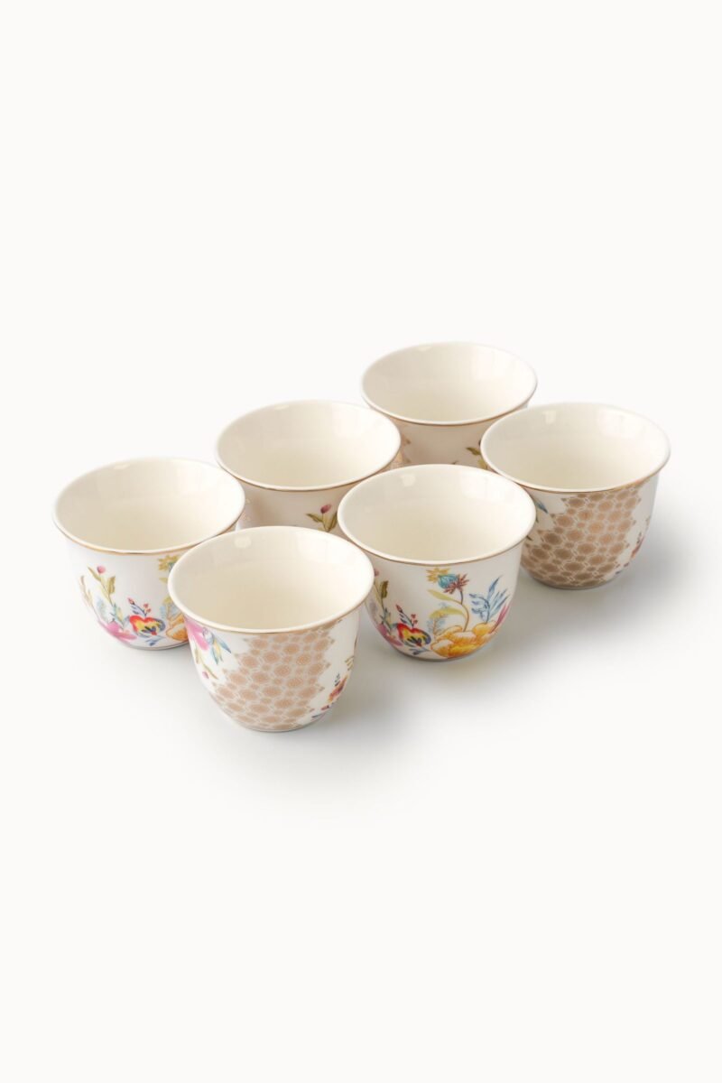 The six Casa Aseana small cups grouped together